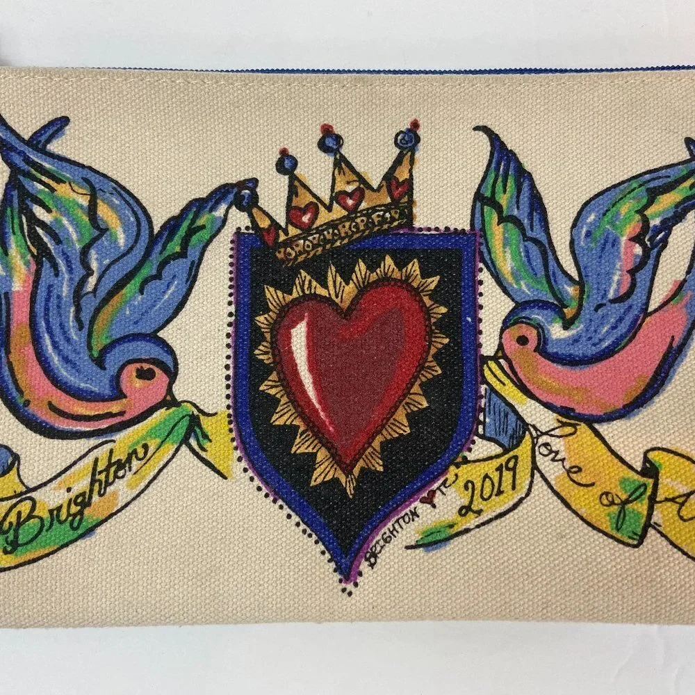 Brighton Canvas Pouch Cosmetic Bag